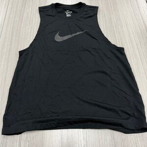 Women’s Nike Black Sleeveless Muscle Tank with Reflective Swoosh Dr -Fit